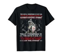 Camisa Knight Templar I Am A Child Of God A Warrior Of Christ Camiseta, Hombre, Negro, 3XL