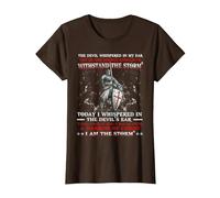 Camisa Knight Templar I Am A Child of God A Warrior of Christ Camiseta, Mujer, Marrón, XL
