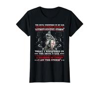 Camisa Knight Templar I Am A Child of God A Warrior of Christ Camiseta, Mujer, Negro, XS