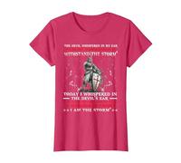 Camisa Knight Templar I Am A Child of God A Warrior of Christ Camiseta, Mujer, Rojo Jaspeado, XL