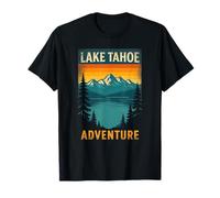 Camisa Lake Tahoe Escape, estilo retro, cabina de esquí de invierno en Sierra Nevada Camiseta
