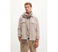 Camisa larga de pana, corte regular Linen Beige XXL