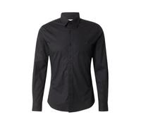 Levi's Long-Sleeve Battery Housemark Slim Camisa, Jet Black, L Hombre