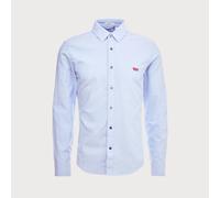 Levi's Long-Sleeve Battery Housemark Slim Camisa, Allure, XL Hombre