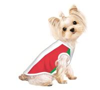 Camisa ligera con estampado de bandera italiana para perro, camisetas transpirables para verano, ropa elástica sin mangas para mascotas