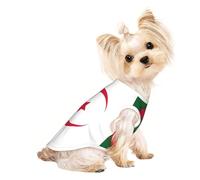 Camisa ligera con estampado de la bandera de Argelia para perro, camiseta fresca y transpirable para perro, ropa elástica sin mangas para mascotas