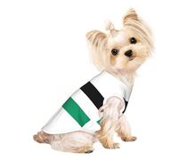 Camisa ligera para perro con estampado de bandera de Palestina, camiseta de verano fresca y transpirable para perro, ropa elástica sin mangas para mascotas