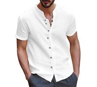 Camisa Lino Hombre Verano, Camisa Hombre Verano, Las Camisas De Vestir De Manga Corta De Estilo Playero Paras Son Generalmente Adecuadas para Camisas Informales De Negocios EláSticas Y Sin Arrugas