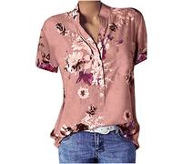 Camisa Lino Mujer Blusas Y Blusas Camisa Casual Blusa Mujeres Deporte Camisetas De Gran Tamaño Casual Larga Camiseta Transpirable Básico Vestido Casual, Rose-a., L