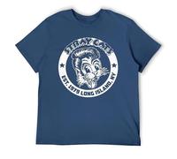 Camisa Long Island Rock Legends EST.1979 Retro Graphic Tee para fans del Rockabilly, Navy-style, L
