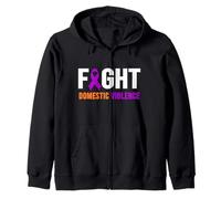 Camisa Lucha contra la Violencia Doméstica - Conciencia de la Violencia Doméstica Sudadera con Capucha