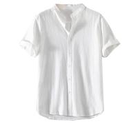 Camisa Manga Corta Hombre Camisa Verano Hombre Camisas Festivaleras Unisex Ropa Trabajo Linen Shirt Men Traje Lino Camiseta Verde Guayabera Conjunto Casual Playa De Chaquetas Americanas Slim Fit