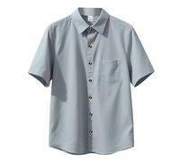 Camisa Manga Corta Hombre, Camisas de Hombre,Informal Masculina Transpirable y cómoda para Uso Diario Deportivo y Ocasiones Elegantes en Temporada Primavera Verano