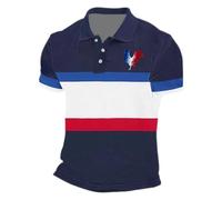 Camisa Manga Corta Hombre Polo De La Selección De Francia con Ajuste Clásico Y Diseño Casual Deportivo para El Día A Día Tejido Transpirable Y Cómodo Mostrar Tu Espíritu Futbol