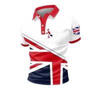 Camisa Manga Corta Hombre Polo De Verano con Estampado Estilo Británico Y Diseño Clásico para El Día A Día Top Ligero Y Transpirable con Patrón Distintivo Que Ofrece Un Estilo Casual con Car