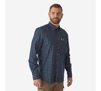 Camisa Manga Larga Hombre Caza Verney Caron Azul Cuadros L