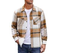 Camisa Manga Larga Hombre Plaid Shirts Hemd Regular Cuadros Chaqueta Abrigo Leñador Long Sleeve Camisas Ropa Classic Invierno Tshirt