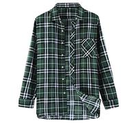 Camisa Manga Larga Hombre Vestir, Camisa Vestir con Botón Ballenas Cuello Camisas Manga Larga Cuadros Camisa Militar Acolchada Sobrecamisa Casual Trabajo Camisa Azul Camisa Leñador Tallas Grandes