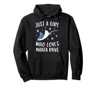 Camisa Manta Ray para niñas Just A Girl Who Loves Manta Rays Sudadera con Capucha