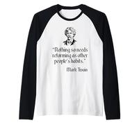 Camisa Mark Twain Cotización de hábitos de Otras Personas de Mark Twain Camiseta Manga Raglan