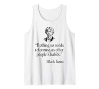 Camisa Mark Twain Cotización de hábitos de Otras Personas de Mark Twain Camiseta sin Mangas