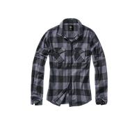 Camisa Mujer Brandit Amy Flannel Negro/GrisL Negro,Gris
