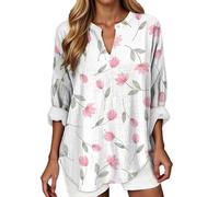 Camisa Mujer Camisas Mujer Ropa De Tallas Grandes Camiseta Manga Larga Blusa Primavera Sudadera Flores Corta Blanca Azul Marino Negra Seda Slim Fit Talla Grande Vaqueras XL Camisetas Elegantes Womens