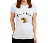 Camisa Mujer Elegantes, Camisetas Mujer Manga Corta, GlüCkskekse Tu Camiseta con DiseñO Encanto Personal Blusas Top Camisas T Shirt Tshirt Verano Polo