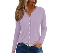 Camisa Mujer Lino Verde Camiseta Mujer Algodón Azul Turquesa Camiseta Cuello Henley Con Botones Tops Mangas Largas Algodón Y Lino Camisas Color Puro Simple Camisetas De Fiesta Tops
