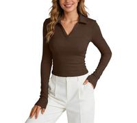 Camisa Mujer Manga Corta, Camisetas Mujer Casual, BáSica Informal Larga con Cuello Redondo Y Corte Ajustado Suave Y CóModa El DíA A DíA Blusas Top Camisas T Shirt Tshirt Verano Polo