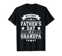 Camisa My First Father's Day As A Grandpa Papa Fathers Day Camiseta