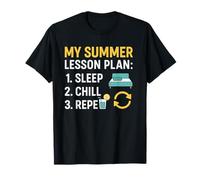 Camisa My Summer Lesson Plan - Funny Teacher Vacation To-Do Camiseta