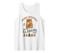 Camisa navideña de Alabama con Galletas de Jengibre Lindas Camiseta sin Mangas