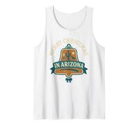 Camisa navideña de Arizona con diseño de Campana de Jengibre, Lobo y Cactus Camiseta sin Mangas