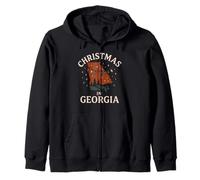 Camisa navideña de Georgia Holiday State Southern Winter Sudadera con Capucha
