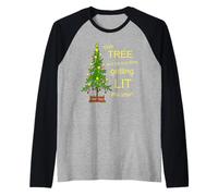 Camisa navideña Not Only Thing List Christmas Tree Camiseta Manga Raglan