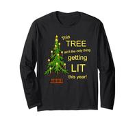 Camisa navideña Not Only Thing List Christmas Tree Manga Larga