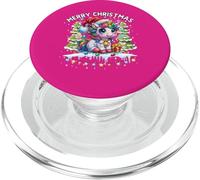 Camisa Navideña Unicornio Niñas Traje Navideño Navidad PopSockets PopGrip para MagSafe