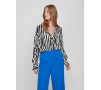 Camisa Negocios Mujer VILA Manga Larga Blusa Camiseta Top Escote en V VIFINI NUE