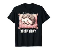 Camisa oficial de dormir erizos animales pijamas noches Camiseta
