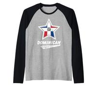 Camisa Orgullosa Dominicana Original | Bandera República Dominicana Camiseta Manga Raglan