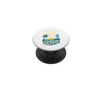 Camisa Palmeras Playa Vacaciones Sunsets and Sea Breeze PopSockets PopGrip Adhesivo