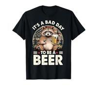 Camisa para beber mapache con la bandera de Estados Unidos It's A Bad Day To Be A Beer Camiseta