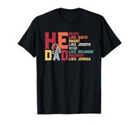 Camisa para hombre con texto en inglés "He is Dad Brave Like David Smart Like Joseph Faith" Camiseta
