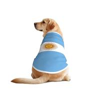 Camisa para perro con estampado de bandera argentina, chaleco transpirable para perros grandes, ropa ligera para perros, linda ropa para mascotas para caminar a diario