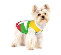 Camisa para perro con estampado de bandera de Myanmar, chaleco para razas pequeñas como chihuahuas, yorkies y cachorros