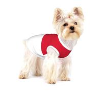 Camisa para perro con estampado de la bandera de Mónaco, chaleco para razas pequeñas como chihuahuas, yorkies y cachorros