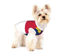 Camisa para perro con estampado de la bandera del estado de Carolina del Norte, chaleco para razas pequeñas como chihuahuas, yorkies y cachorros