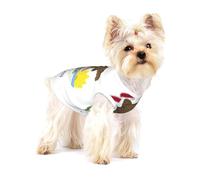 Camisa para perro con estampado de la bandera del estado de Illinois, chaleco para razas pequeñas como chihuahuas, yorkies y cachorros