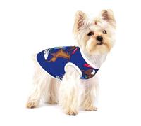 Camisa para perro con estampado de la bandera del estado de Michigan, chaleco para razas pequeñas como chihuahuas, yorkies y cachorros